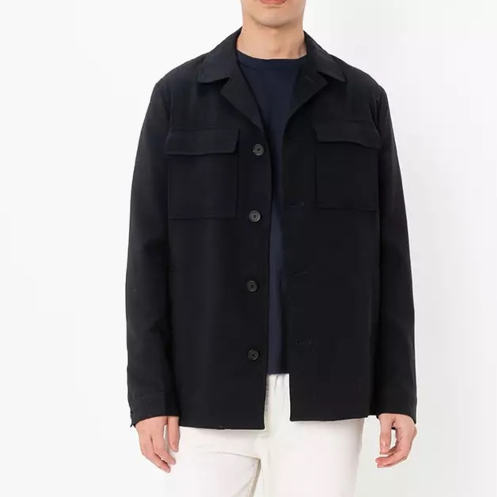 Massimo Dutti 100% Wool Overshirt Jacket | New With Tags | Medium